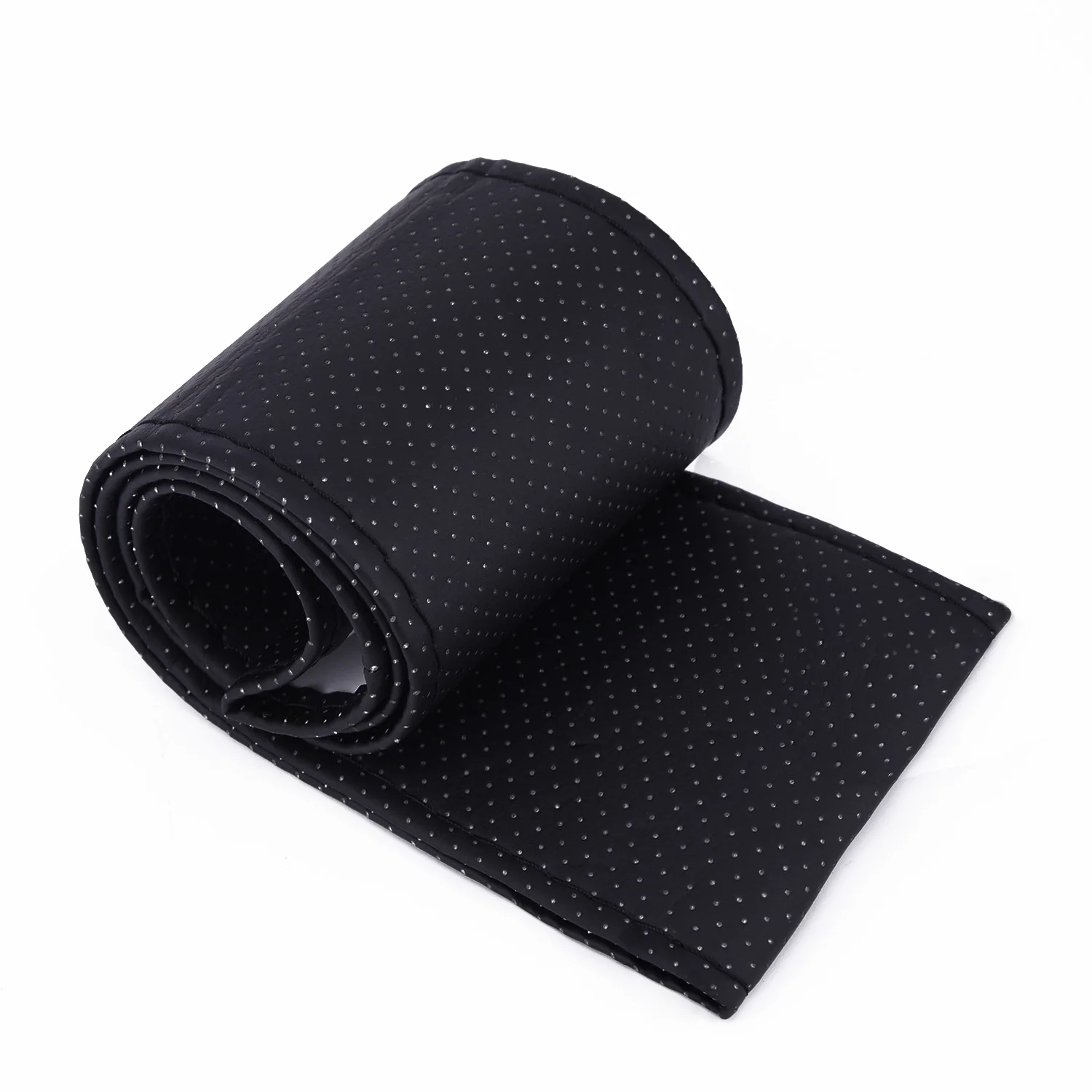 

Car Wheel Cover Leather Steering Breathable Anti-slip DIY Faux Brand New