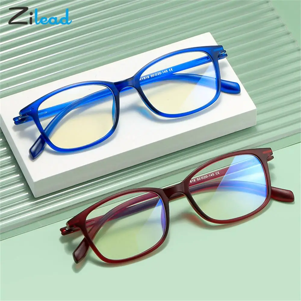 

Zilead Anti Blue Rays Myopia Glasses Women Men Sqaure Finished Shortsighted Read Eyeglasses TR90 Computer Optical Myopia Eyewear