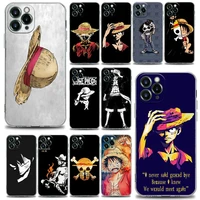 dark cool one piece luffy phone case for iphone 13 12 11 se 2022 x xr xs 8 7 6 6s pro mini max plus silicone case cover bandai