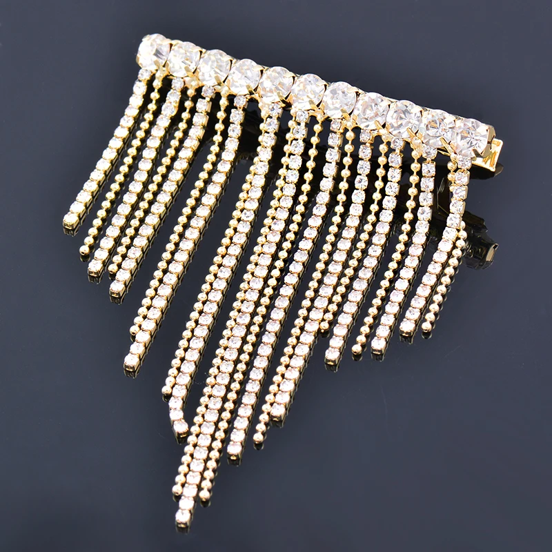 

KIOOZOL korean fashion crystal bow tassels hair clips gold color women fashion jewelry 2022 hair wedding accessories 002 KO1