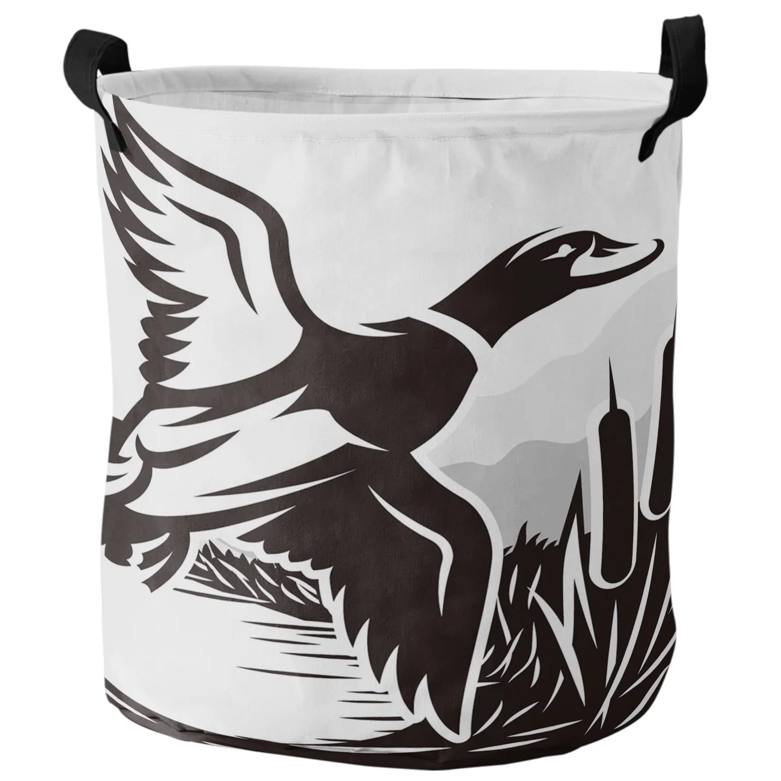 

Складная корзина для грязной одежды, черного цвета