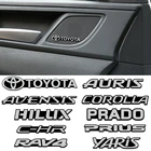 Автомобильные стерео наклейки для Toyota Rav4 Prado Corolla CHR Hilux Auris Avensis Camry Land Cruiser Prius YARIS Supra Для Avalon Highlander
