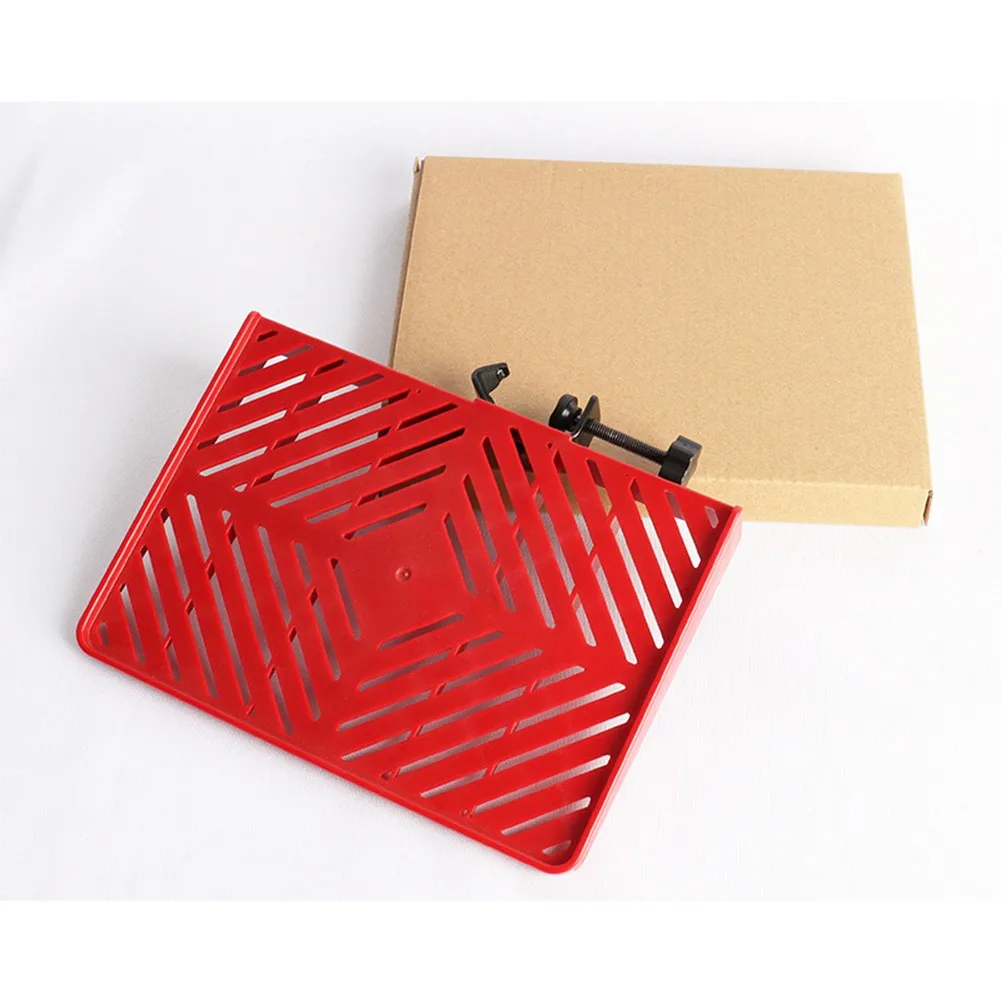 

Universal Mic Stand Soundcard Tray Shelf Supporter Guitar Performance Live Stand Adjustable ABS Clamp 202*143MM