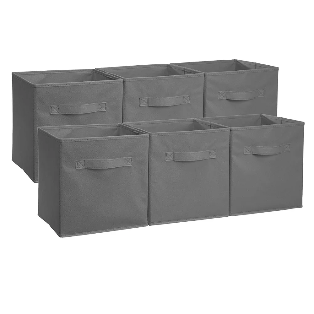 

High quality non-woven coverless storage box fashion cabinet storage box multifunctional foldable lattice bookcase storage box