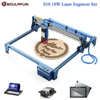 sculpfun s10 laser engraving machine ultra thin 10w high density laser engraver set high speed industrial grade carving 410x400m