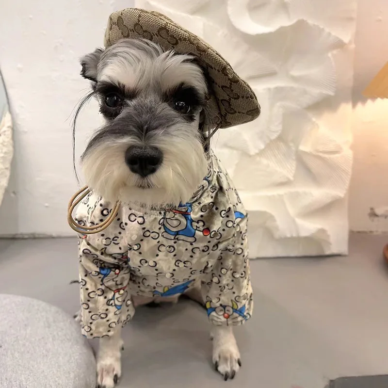 

Pet Dog Comfortable Cartoon Pattern Jacket Fashion Trend Golden Cotton Sweater Small Medium Dog Clothes Decoration Accessories