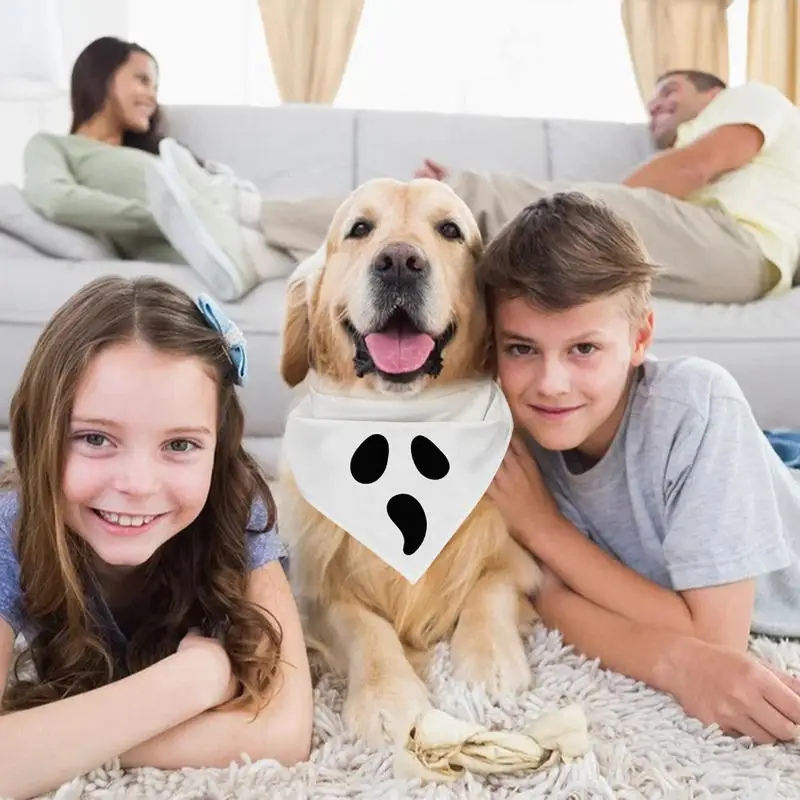 Бандана призрачная для собак нагрудник треугольный шарф домашних животных