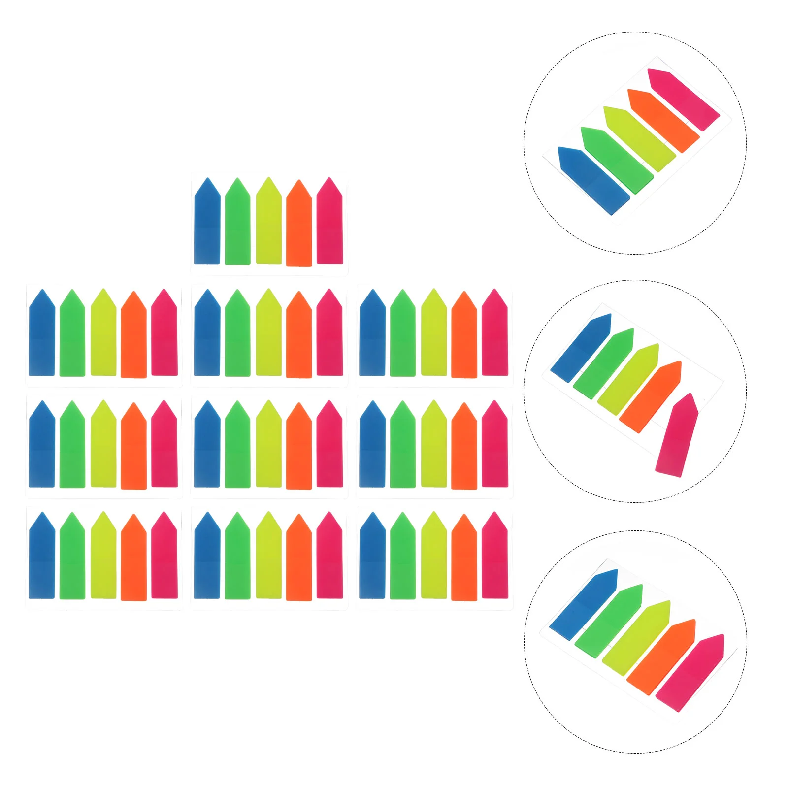 

10 комплектов наклеек на индекс флагами, цветные этикетки, флуоресцентные самоклеящиеся Подарочные наклейки, пилочки для учеников питомцев