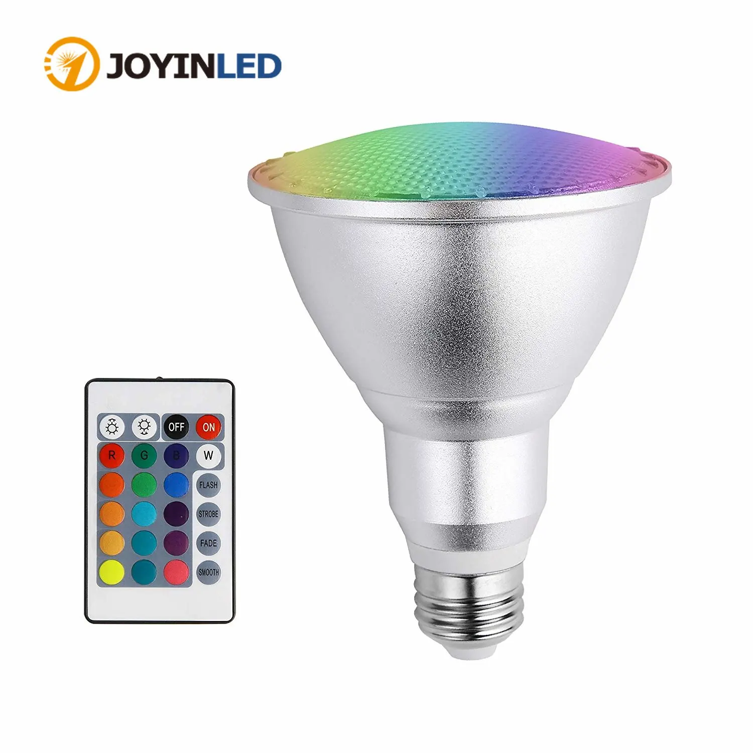 

Светодиодная лампа E27, 10 Вт, PAR30, RGB-подсветка с регулируемой яркостью, 16 цветов, с ИК-пультом дистанционного управления, для дома (10 Вт, PAR30, RGB)