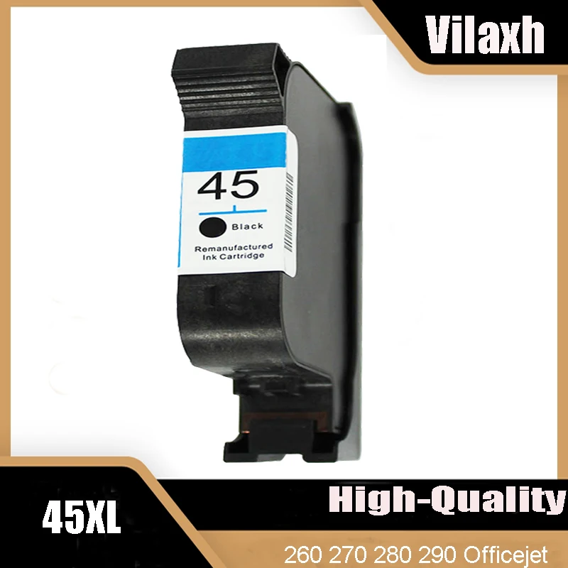 

Vilaxh Cartridges For 45 XL 45XL HP45 HP45XL 51645A LX 260 270 280 290 Officejet Pro 1150c g55 g95 k60 k80 r40 r60 t65 Printer