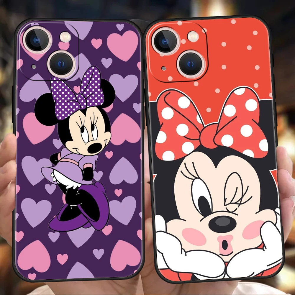 

Mickey And Minnie Mouse Shockproof For iPhone 13 12 11 Pro Max 8 7 Plus SE2020 Case Cover For iPhone X XR XS Max 13 Mini Shell