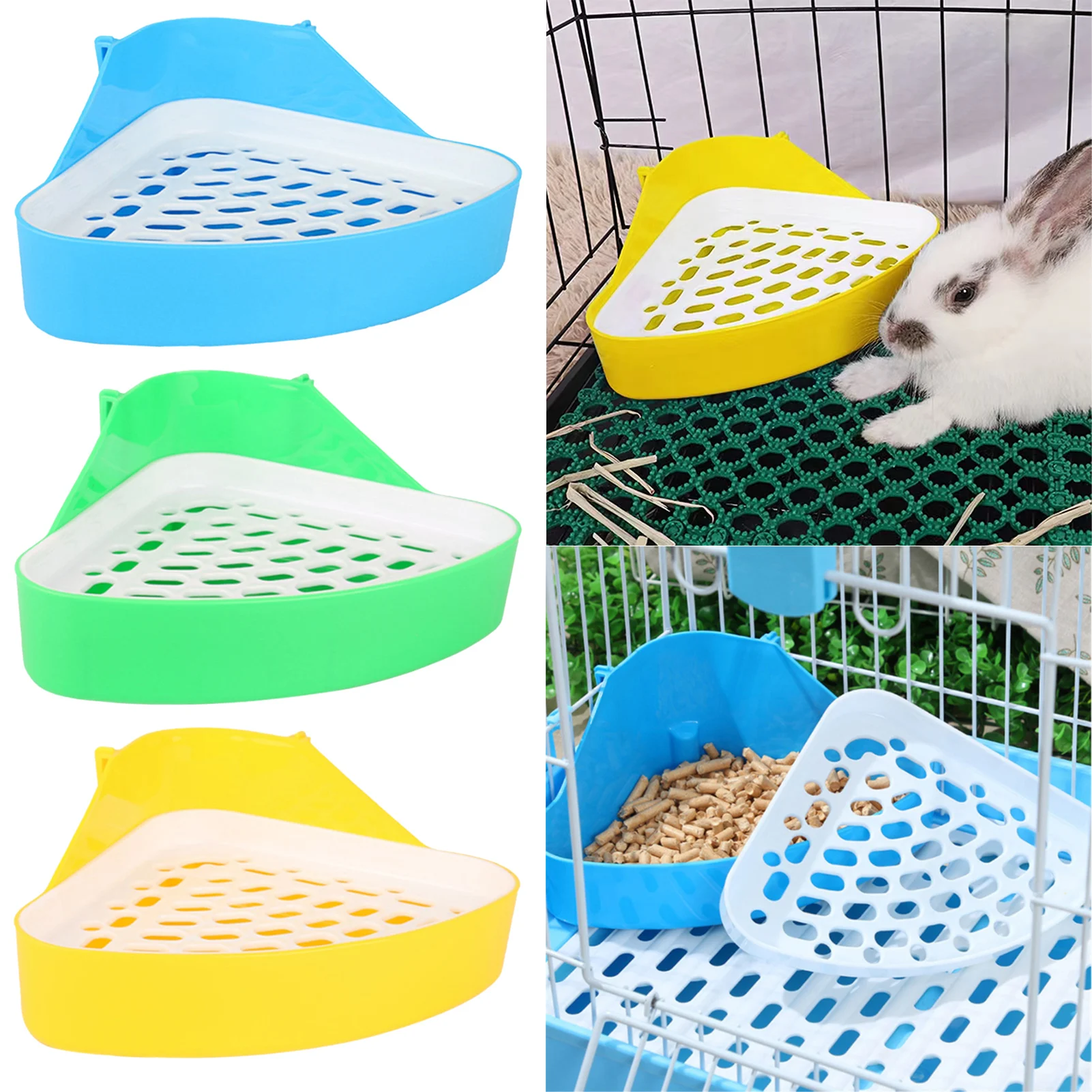 Контейнер для наполнителя домашних животных треугольный туалет горшков угловой