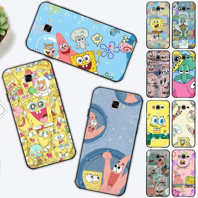 

Bandai SpongeBob Phone Case for Samsung J 2 3 4 5 6 7 8 prime plus 2018 2017 2016 core