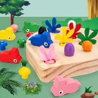 pulling carrot toy early development toy montessori educational toy