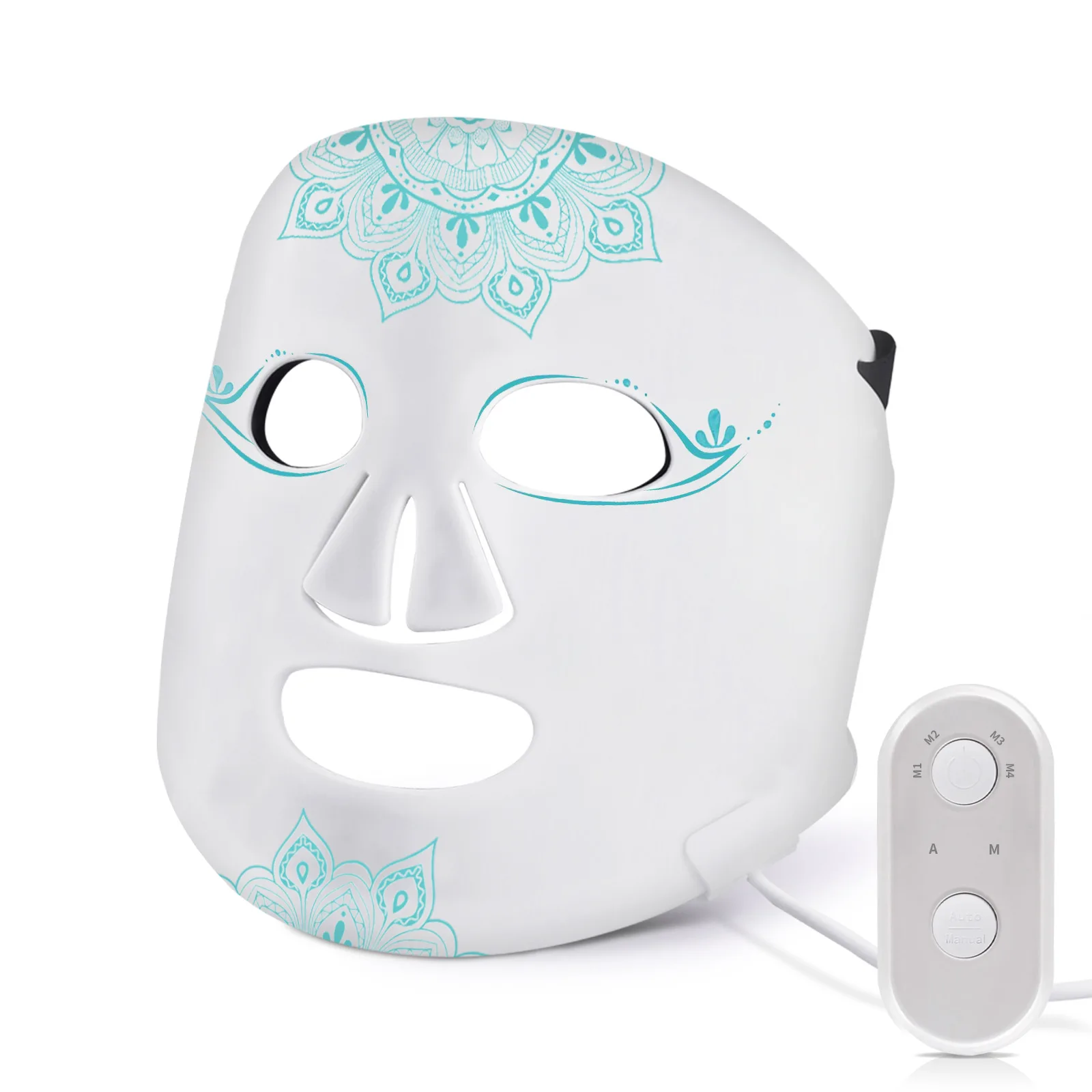 Flexible Silicone 4 Colors Led Face Mask Light Therapy Anti-Aging LED MASK for Wrinkles Rejuvenation Tightening Skin Care