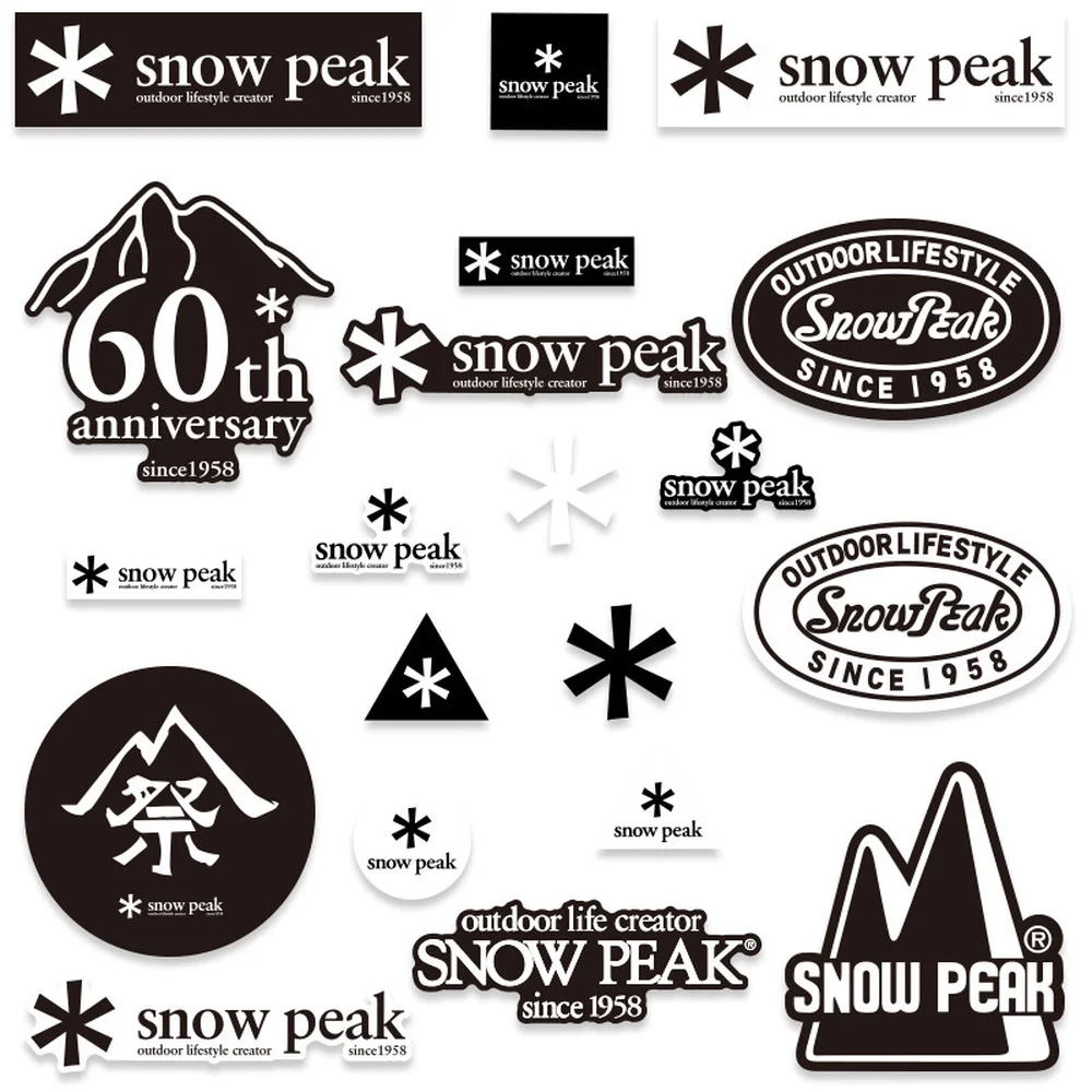 20Pcs Snow Peak Graffiti Stickers for Luggage Laptop Skateboard Refrigerator Ski Car Stickers