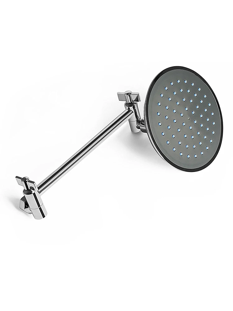 

1PC Adjustable Shower Arm Extension By Brass Shower Head Extension Arm Chrome Finish Home Garden Bath Showers Bathtubs