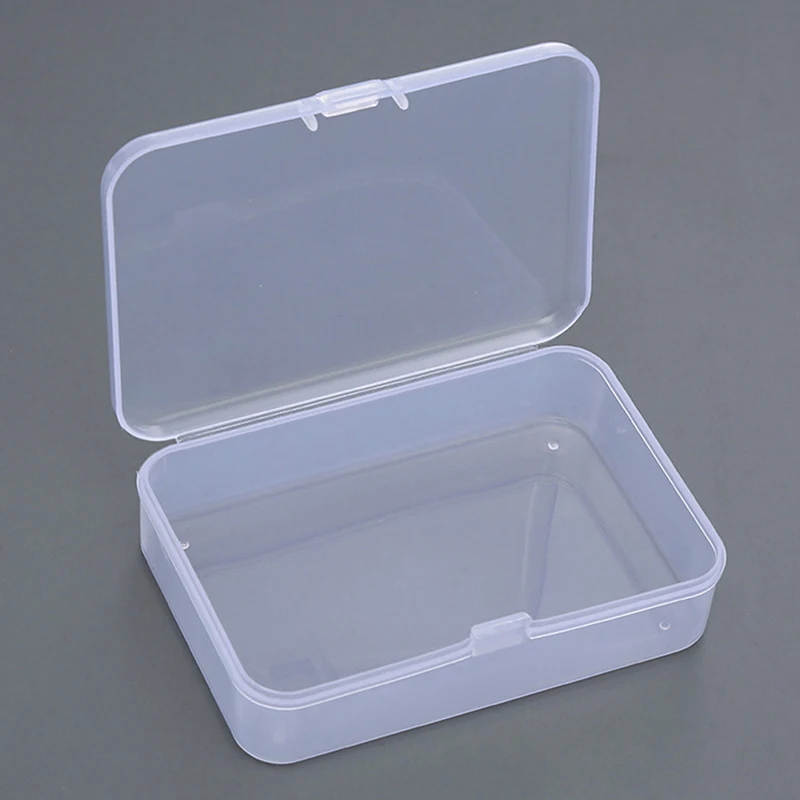 2 шт. прозрачная пластиковая коробка для хранения ювелирных изделий