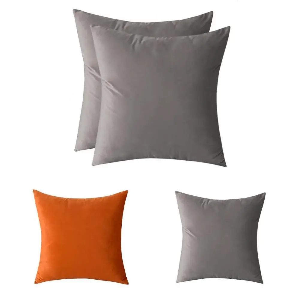 

Throw Pillow Covers Anti-wrinkling Modern Durable Decorative Plush Square Cushion Covers