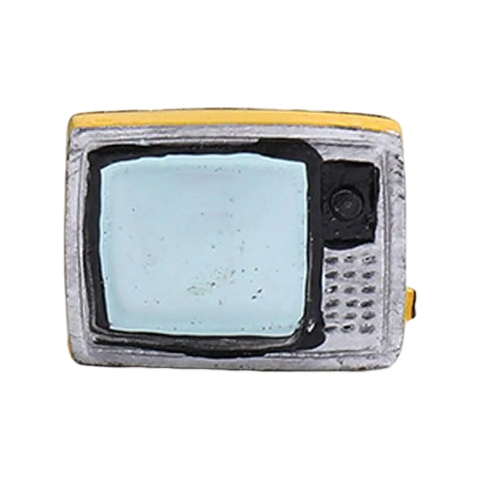 

Miniature Doll Accessories Decor Television Vintage Resin Retro for Family