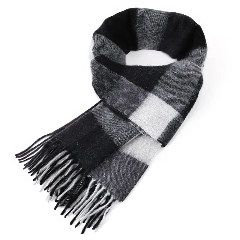 Новая мода кашемир как шарф утолщенный кисточкой плед Теплый мужской и женский