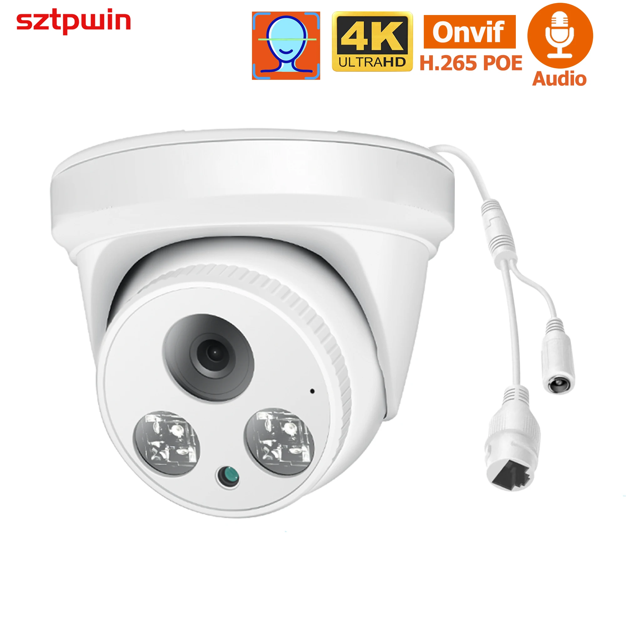 Купить Купольная IP-камера видеонаблюдения 4K, 8 Мп, H.265