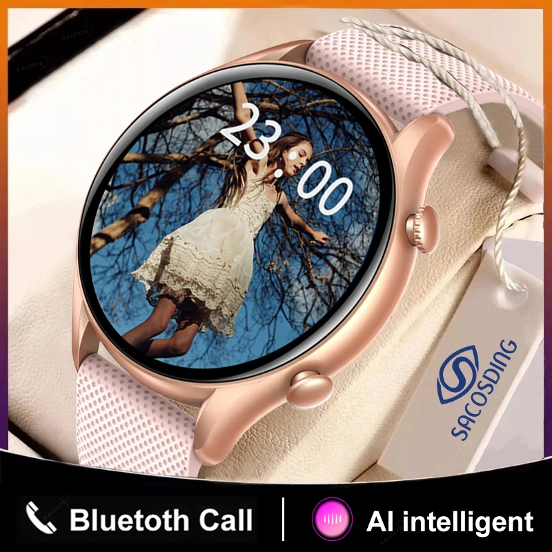 

2022New Women Smart Watch 1.32" Color Screen Full Touch Sport Fitness Tracker Bluetooth Call Clock Heart Rate Ladies Smart