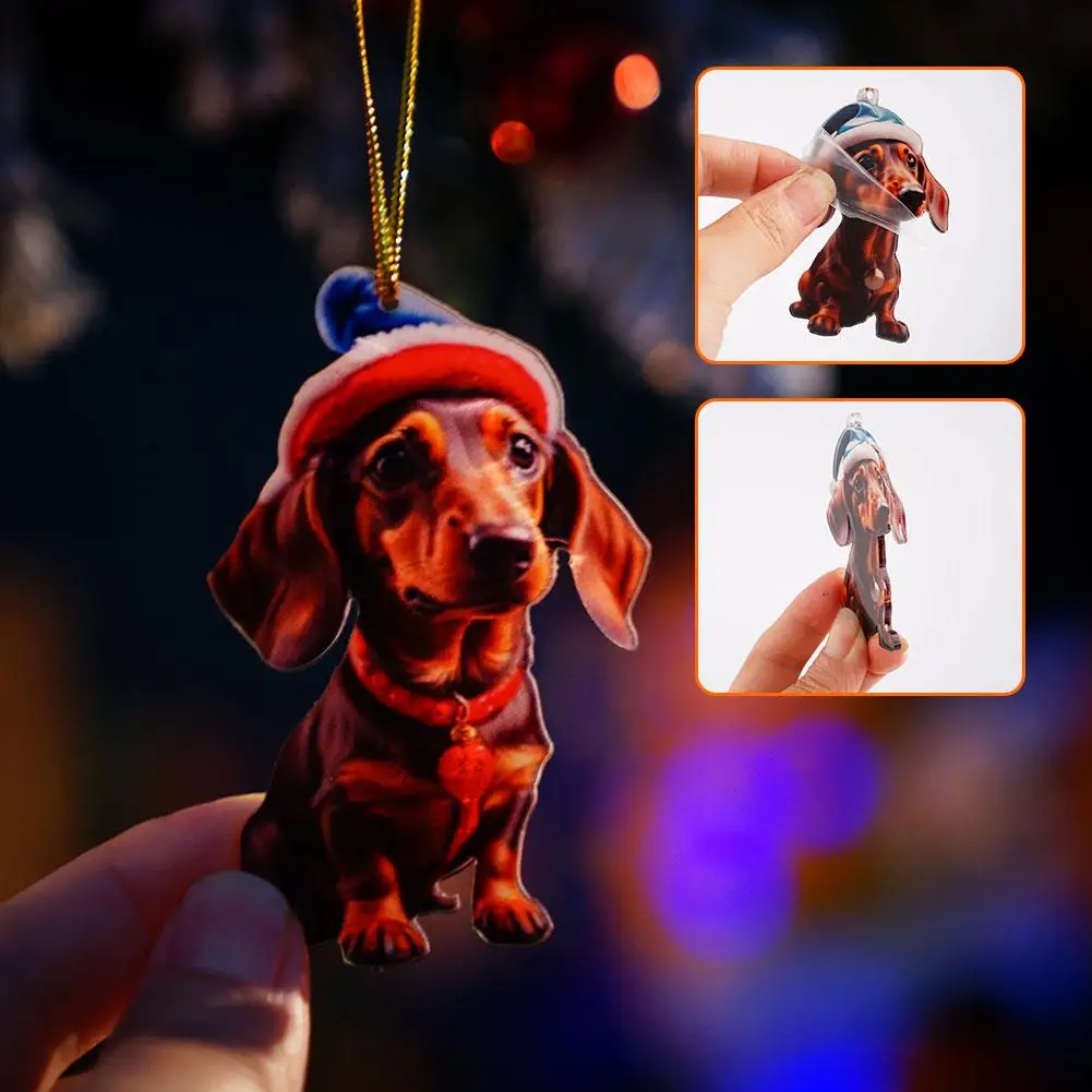 

Cartoon Cute Dog Car Hanging Pendant Christmas Tree Window Home Christmas Car Hanger Ornament Decoration Backpack Supplies V5E6