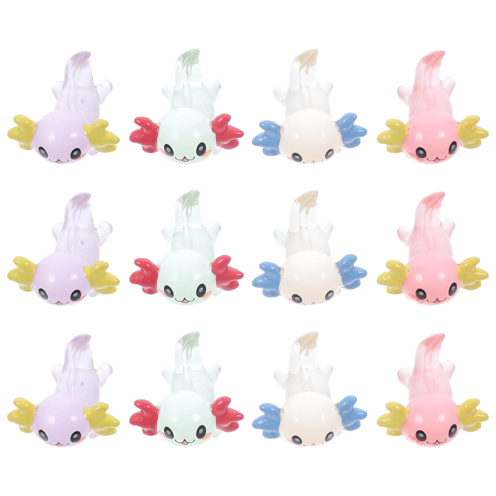 Миниатюрные фигурки аксолотля микро-пейзажные украшения скульптуры животных