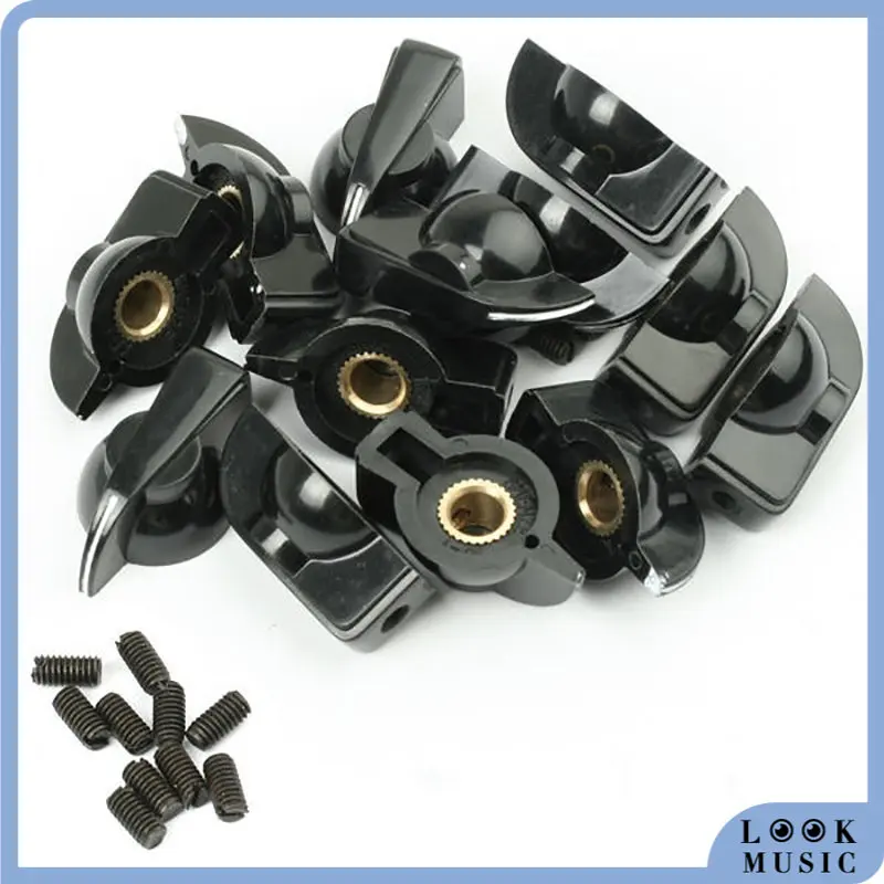 

LOOK12PCS Chicken Head Knob Amp Replacement Parts For Fende r, VOX, Tolex ETC Music Guitar Gitar Guitar Bass Amps Amplifier SET