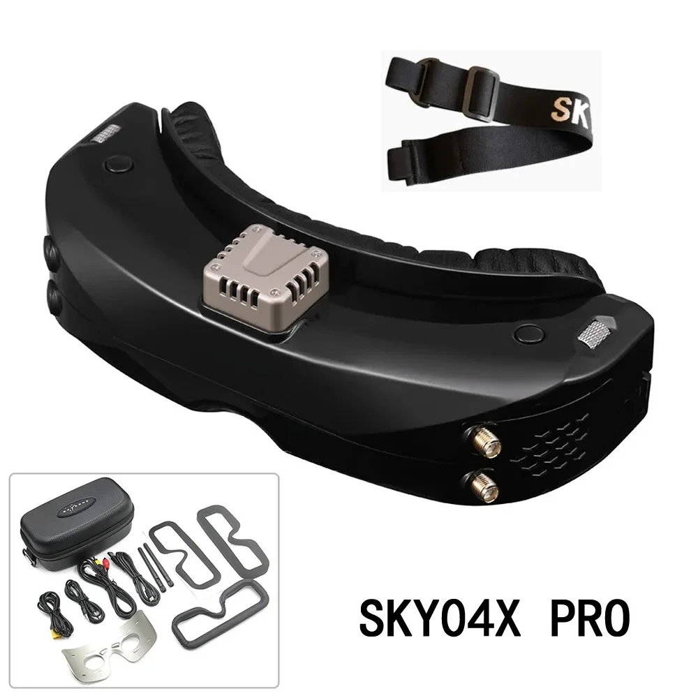 Фото SKYZONE SKY04X Pro V2 OLED 5.8G 48CH Steadyview приемник 1280X960 DVR FPV очки с трекером головы для радиоуправляемого самолета гоночного дрона №1