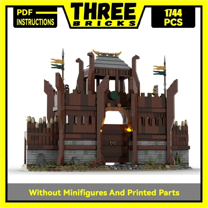 Кольца фильм YcMoc строительные блоки ворота Эдоры модель технологии кирпичи DIY