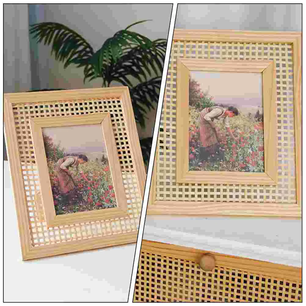 Подвесная фоторамка декор столешницы тканая картина украшение плетеные