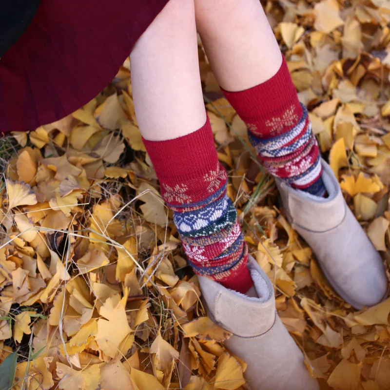 

High Tube Wool Blended Pile Socks Long Socks