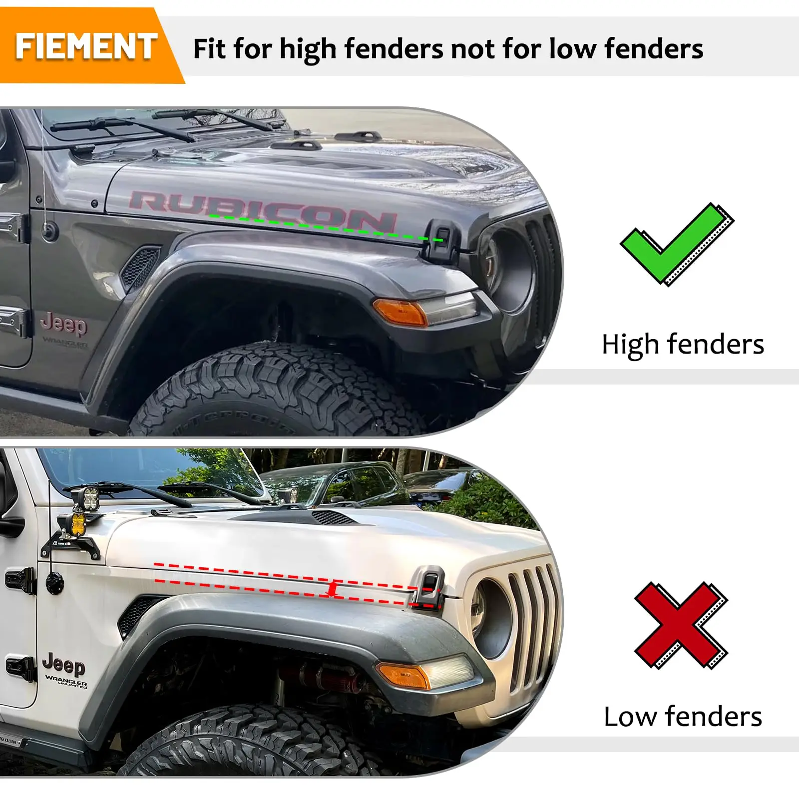 Фото Подкрылок переднего и заднего крыла, удлинитель накладки на крыло для Jeep Wrangler JL JLU Rubicon 2018-2024 гг., подкрылки для внедорожных колес №3