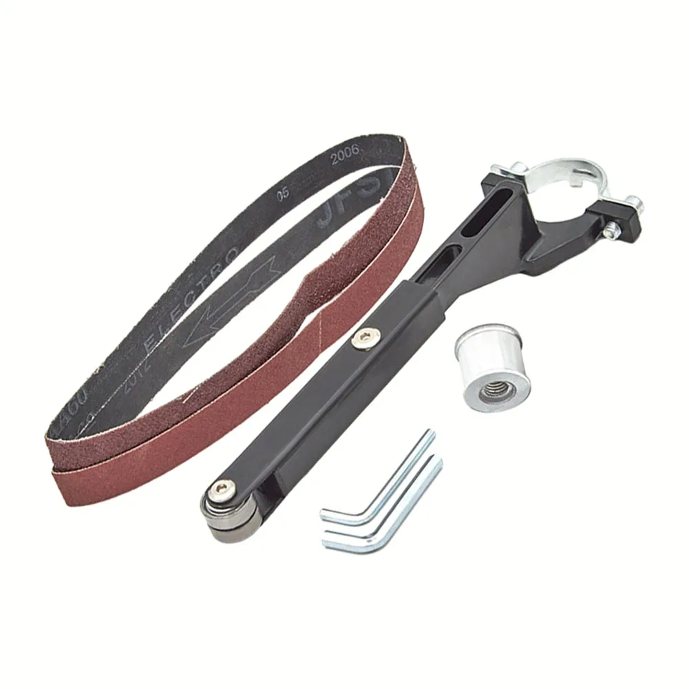 

Angle Grinder Sand Belt Machine Transform Your Grinder with 6pcs Sand Belts Suitable for Model 100 Angle Grinder