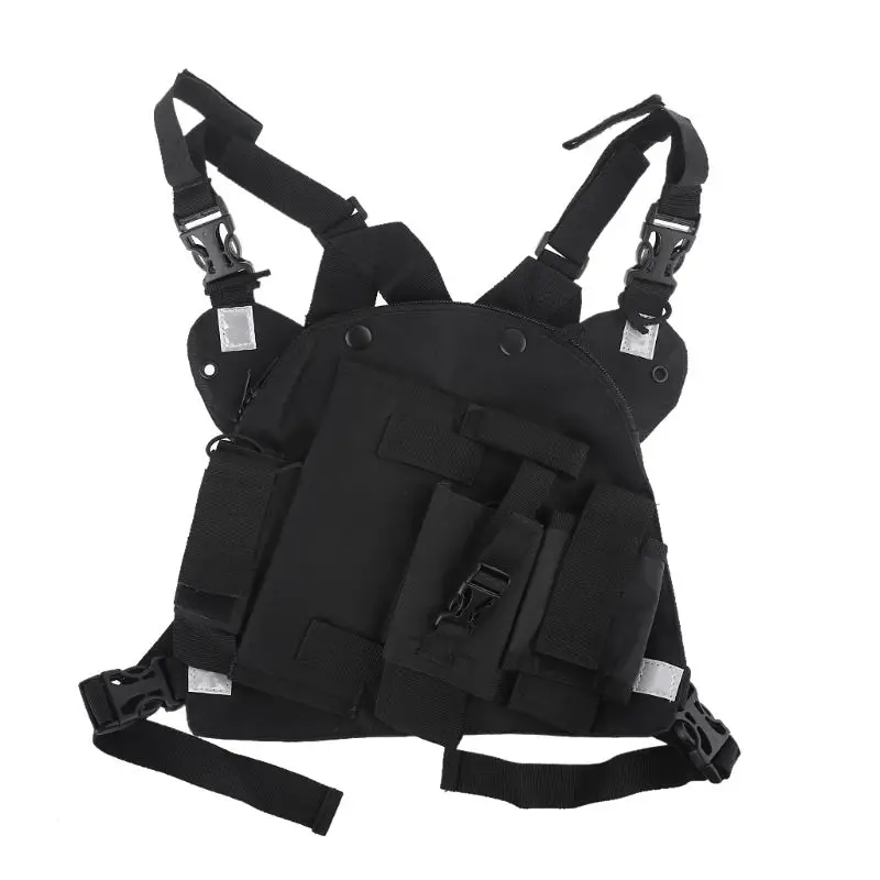 

Radio Vest Chest Harness Universal Carry Case Front Pack Holster