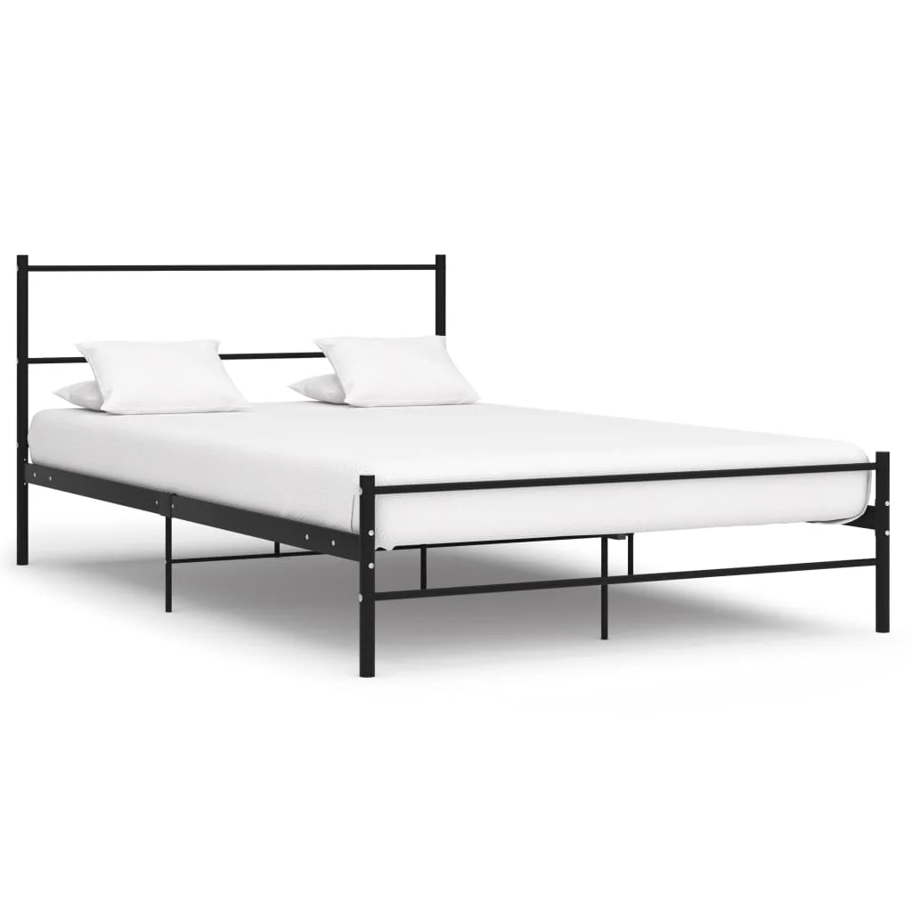 

Metal Bed Frame, Bedroom Furniture Black 120x200 cm
