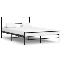 metal bed frame bedroom furniture black 120x200 cm