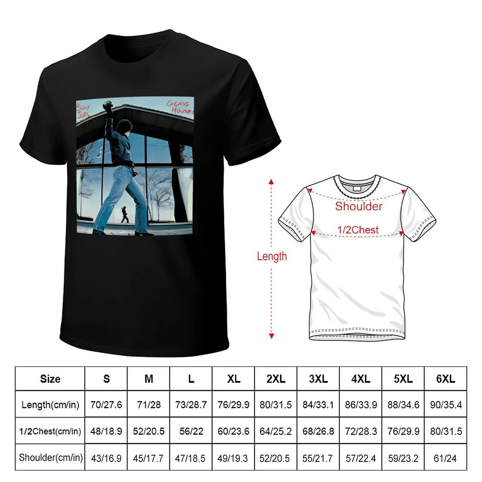 Фото Футболка Glass Houses Billy Tour 2023 Masepte, удобная базовая модель с круглым вырезом. №2