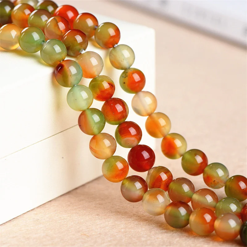 

Fashion Natural Crystal Jewelry Beads Peacock Agate Loose Beads Cut Surface Semi-finished Bracelet Jewelry DIY Accessories