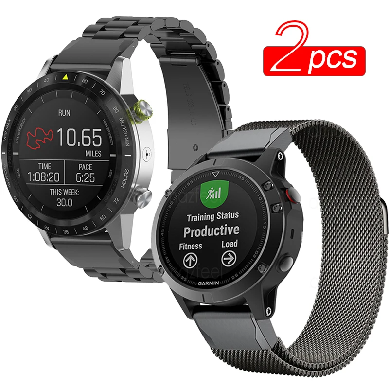 

Магнитная модель для умных часов Garmin Fenix 7 7S 7X 6 6X Pro 5 5X, быстросъемный металлический ремешок для Forerunner 935 945, ремешок