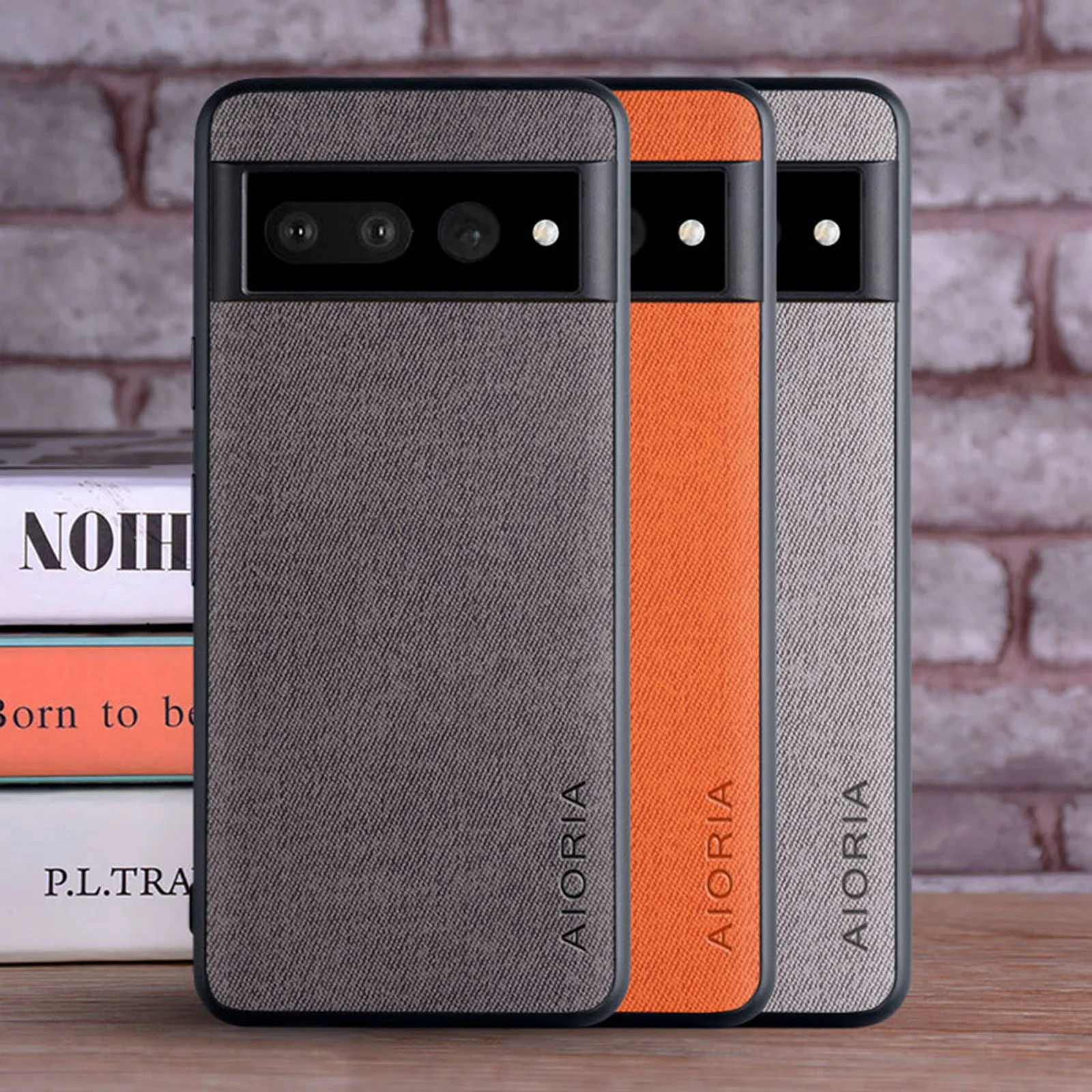

Luxury Hard Case for Goole Pixel 7 Pro Textile Matte Case Protective Retro Simple Phone Cover Shockproof for Goole Pixel 7 Men