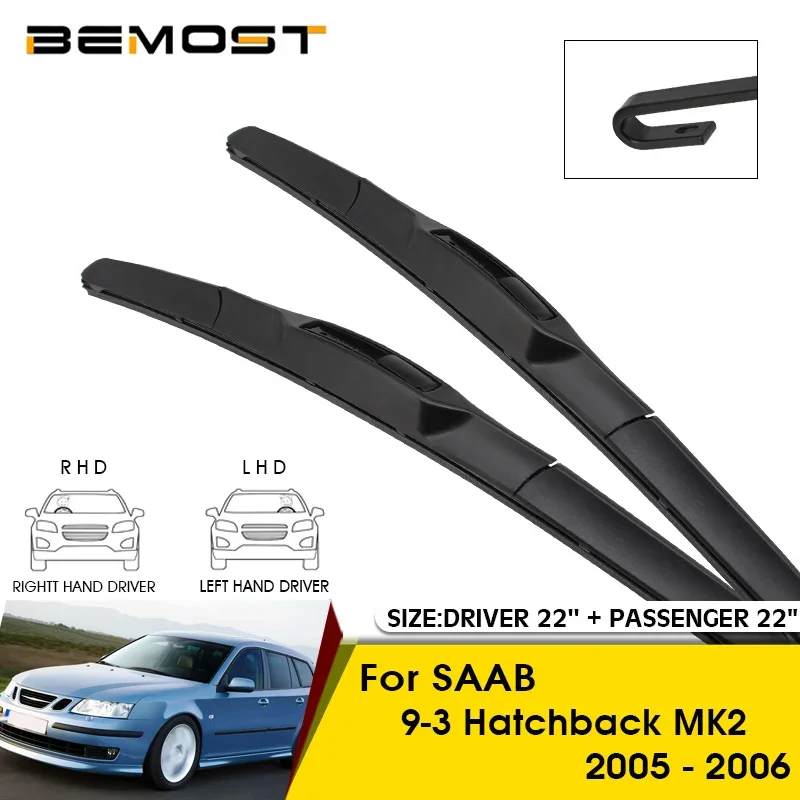 

Щетки стеклоочистителя для SAAB 9-3 Hatchback MK2 2005-2006, 22 + 22 дюйма