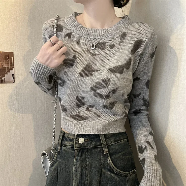 Элегантный женский пуловер в стиле Idle осень/зима 2023 новый дизайн чувственный