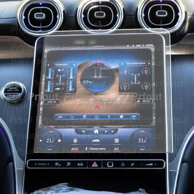 

Пленка из закаленного стекла для Mercedes-Benz GLC X254 W206 2022 2023, протектор экрана для автомобильной системы связи, радио, GPS-навигации, прибора