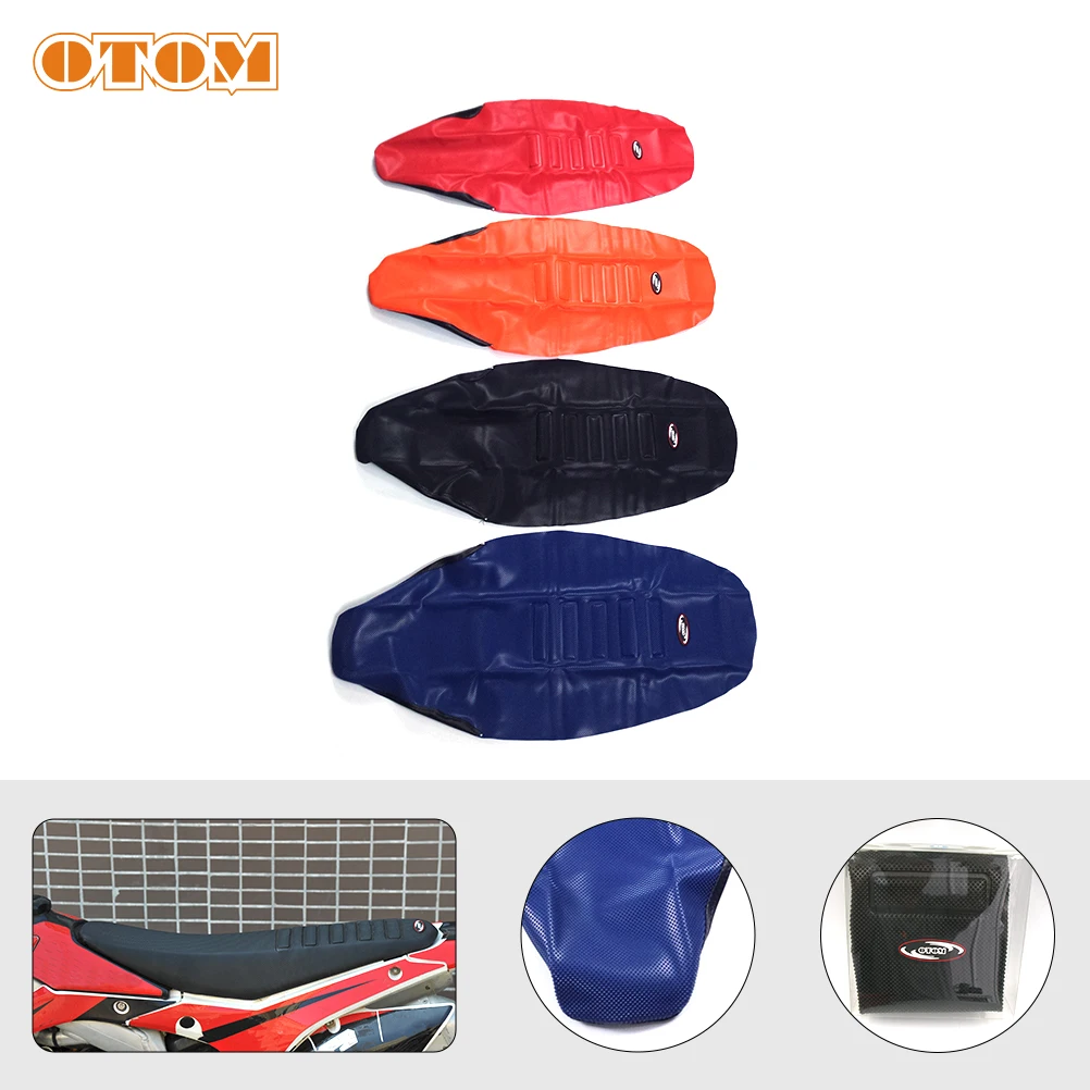 OTOM Motorcycle Universal Pro Rubber Gripper Soft Seat Cover Saddle Cushion Non-slip Stretchy Waterproof For Off Road Dirt Bike
