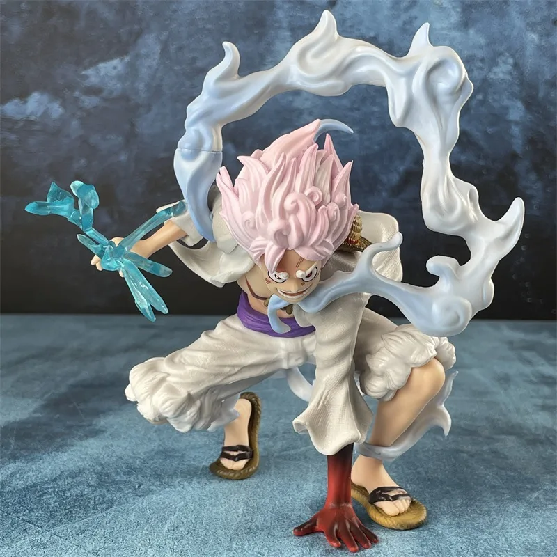 

Цельный приседание Gk, молния, бог солнца, пятое снаряжение Nica Monkeyd. Luffy фрукты Пробуждение аниме ручной работы ПВХ модель украшения