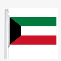kuwait flag90150cm 100 polyester bannerdigital printing