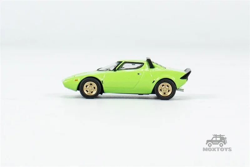 MINI GT 1:64 Lancia Stratos HF Stradale Verde Chiaro Green Литая под давлением модель автомобиля